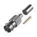 Conector BNC Hembra de Anillo Plegable para Cable COMMSCOPE 735 Grupo K, Níquel/ Oro/ Teflón.
