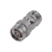 Adaptador en Línea de Conector 4.3-10 Hembra a N Macho, Bronce Blanco/ Plata/ Teflón.