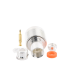 Conector N Macho de Rosca para RG-58/U, RG-142/U, Plata/ Oro/ Teflón.