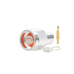Conector N Macho de Rosca para Cables RG-8/X, LMR-240, BELDEN 9258, Plata / Oro / Teflón.