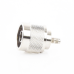 Conector N Macho de Anillo Plegable para Cables Coaxiales LP-142, LP-195, RG-58/U, RG-142/U, LMR-195, Níquel/ Oro/ Teflón.â€‹
