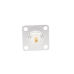 Conector N Hembra para Montaje Frontal en Panel con 4 Perforaciones a 18 mm, Plata/ Oro/ Teflón.