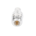 Adaptador en Línea, de Conector N Hembra a BNC Hembra, Plata/ Oro/ Teflón.