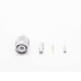 Conector TNC Macho de Anillo plegable  para cables RG-174/U, BELDEN 8216.
