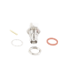 Conector TNC Hembra de montaje en Chasis tipo D Plano y anillo plegable para RG-174/U, 8216.