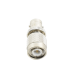 Adaptador en Línea, de Conector TNC Macho a BNC Hembra, Níquel /Oro /Teflón.
