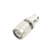 Adaptador en Línea, de Conector TNC Macho a BNC Hembra, Níquel /Oro /Teflón.