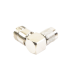 Adaptador en Ángulo Recto de Conector TNC Macho a N Hembra, Níquel/ Oro/ Teflón.