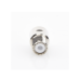 Conector UHF Hembra (SO-239) en Línea de Rosca para RG-8/U, 9913, LMR-400, Níquel/ Plata/ Teflón.