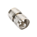 Adaptador Barril en Línea, de Conector UHF Macho (PL-259) a UHF Macho (PL-259), Níquel/ Plata/ Teflón.