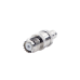 Conector Mini-UHF Hembra en Línea, de Anillo Plegable para Cable Coaxial RG-8/X, 9258, LMR-240, Níquel/ Plata/ Teflón.