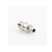 Conector Mini-UHF Hembra en Línea, de Anillo Plegable para Cable Coaxial RG-8/X, 9258, LMR-240, Níquel/ Plata/ Teflón.