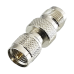 Adaptador en Línea, de Conector Mini UHF Macho a TNC Hembra, Níquel/ Oro/ Teflón.