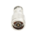 Adaptador en Línea, de Conector N Macho Inverso a N Hembra, Níquel/ Oro/ Teflón.
