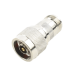 Adaptador en Línea, de Conector N Macho Inverso a N Hembra, Níquel/ Oro/ Teflón.
