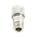 Adaptador en Línea, de Conector N Macho Inverso a N Hembra, Níquel/ Oro/ Teflón.