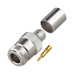 Conector N Hembra Inverso de Anillo Plegable para Cables 9913, RG-8/U, LMR-400, Grupo I, Níquel/ Oro/ Teflón.