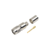 Conector TNC Macho Inverso, Anillo Plegable para ensamblar en cables RG-8/U, LMR-400, Niquel, Oro, Teflón