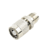 Adaptador en Línea, de Conector TNC Macho Inverso a TNC Hembra, Nquel/ Oro/ Teflón.