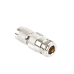 Adaptador en Línea, de Conector TNC Macho Inverso a N Hembra, Niquel/ Oro/ Teflón.