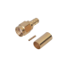 Conector SMA Macho Inverso de anillo plegable para cable RG-142/U, Oro/Oro/Teflon.