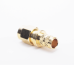Conector SMA Macho Inverso de Anillo Plegable para Cables 9258, RG-8/X, LMR-240, Oro/Oro/Teflón.