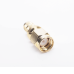 Conector SMA Macho Inverso de Anillo Plegable para Cables 9258, RG-8/X, LMR-240, Oro/Oro/Teflón.