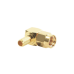 Conector SMA Macho Inverso en Ángulo Recto de Anillo Plegable para Cables RG-58/U, RG-142/U, Oro/ Oro/ Teflón.