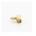 Conector SMA Macho Inverso en Ángulo Recto de Anillo Plegable para Cables RG-58/U, RG-142/U, Oro/ Oro/ Teflón.