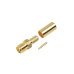 Conector SMA hembra inverso de anillo plegable para cable RG-58/U, Oro/ Oro Teflón.