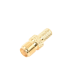 Conector SMA hembra inverso de anillo plegable para cable RG-58/U, Oro/ Oro Teflón.