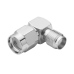 Adaptador en Ángulo Recto de Conector SMA Macho Inverso a SMA Hembra, Níquel/ Oro/ Teflón.