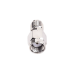 Adaptador en Línea de Conector SMA Macho Inverso a SMA Hembra, Níquel/ Oro/ Teflón.