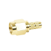 Conector SMA Macho de Anillo Plegable para Cable RG-58/U, Oro/Oro/Teflón.