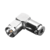 Conector SMA Macho en Ángulo Recto, de Rosca para RG-174/U, Grupo B, Níquel/ Oro/ Teflón.â€‹
