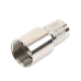 Conector TNC Macho de Rosca Izquierda Métrica, Tipo Rosca para RG-8/U, 9913, LMR-400, CNT-400 del Grupo I,  Plata/ Oro/ Teflón.