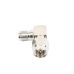 Adaptador en Ángulo Recto, de Conector SMA Macho a SMA Hembra Níquel/ Oro/ Teflón.