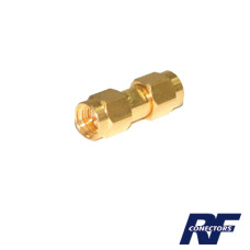 Adaptador Tipo Barril, de Conector SMA Macho a SMA Macho, Oro/ Oro/ Teflón.​ Adaptador Tipo Barril, de Conector SMA Macho a SMA Macho, Oro/ Oro/ Teflón.​