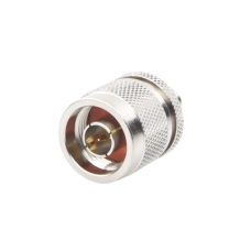 Adaptador en Línea de Conector SMA Macho a N Macho, Níquel/ Oro/ Teflón.