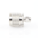 Adaptador en Línea de Conector SMA Macho a N Macho, Níquel/ Oro/ Teflón.