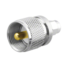 Adaptador en Línea, de Conector SMA Macho a UHF Macho (PL-259), Níquel/ Oro/ Teflón. Adaptador en Línea, de Conector SMA Macho a UHF Macho (PL-259), Níquel/ Oro/ Teflón.