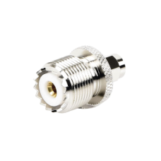 Adaptador en Línea, de Conector SMA Macho a UHF Hembra (SO-239), Níquel/ Oro/ Teflón. Adaptador en Línea, de Conector SMA Macho a UHF Hembra (SO-239), Níquel/ Oro/ Teflón.