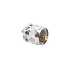 Adaptador en Línea de Conector SMA Hembra a UHF Macho (PL-259), Níquel/ Oro/ Teflón.