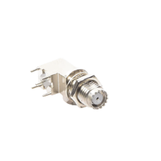 Conector Mini UHF Hembra para Montaje en PCB, Estaño/ Estaño/ Polipropileno.
