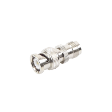 Adaptador en Línea de Conector TNC Hembra a BNC Macho, Níquel/ Oro/ Teflón.
