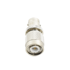 Adaptador en Línea, de Conector TNC Macho a BNC Hembra, Níquel /Oro /Teflón.