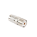 Adaptador en Línea de Conector TNC Macho a Conector UHF Hembra (SO-239), Níquel/ Oro/ Teflón.