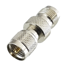 Adaptador en Línea, de Conector Mini UHF Macho a TNC Hembra, Níquel/ Oro/ Teflón. Adaptador en Línea, de Conector Mini UHF Macho a TNC Hembra, Níquel/ Oro/ Teflón.