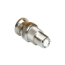 Adaptador en Línea de Conector Mini-UHF Hembra a BNC Macho, Níquel/ Oro/ Teflón.