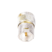 Adaptador UNIDAPT Hembra a UHF Macho (PL-259). Plata / Oro / Teflón.